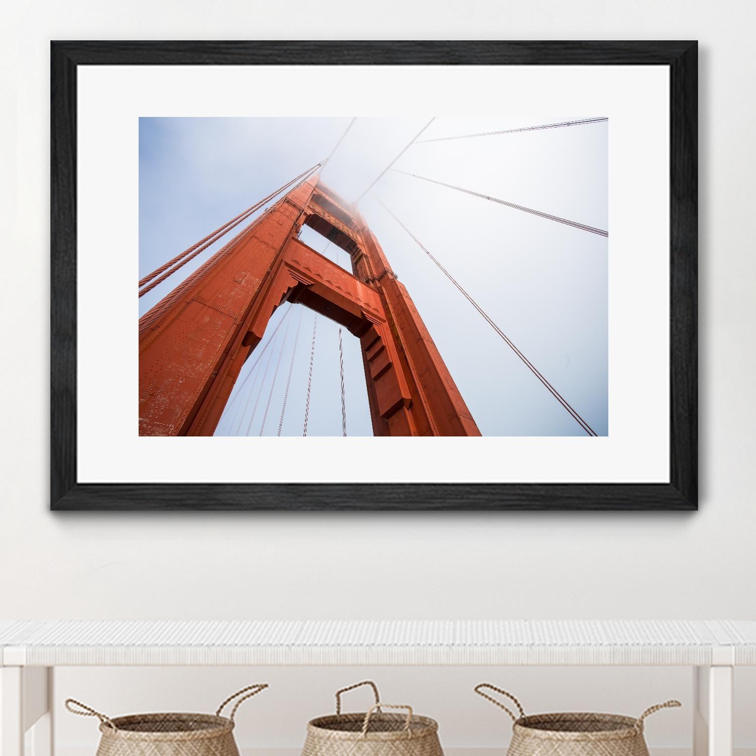 Bridge view by Pexels on GIANT ART - red architectural