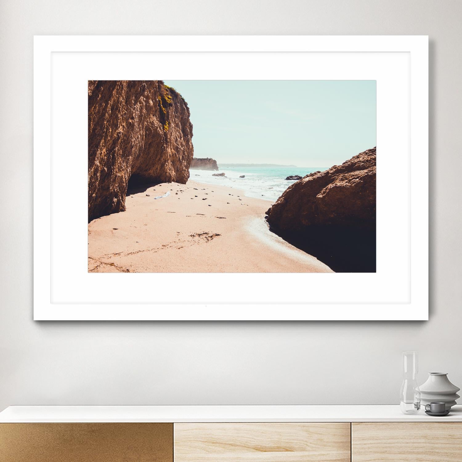 Perfect day by Pexels on GIANT ART - beige sea scene