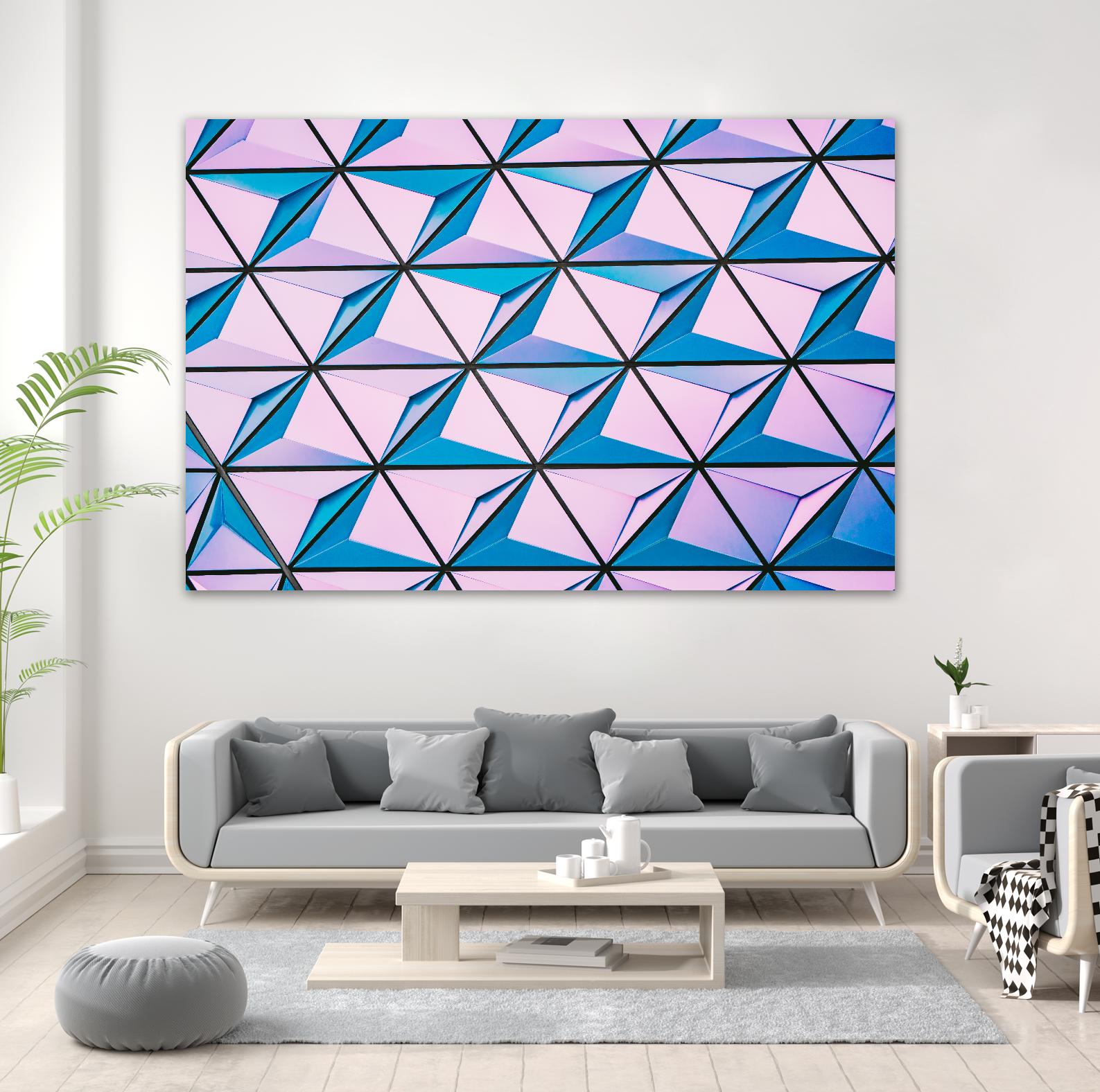 Geometrical Design by Pexels on GIANT ART - blue photo art