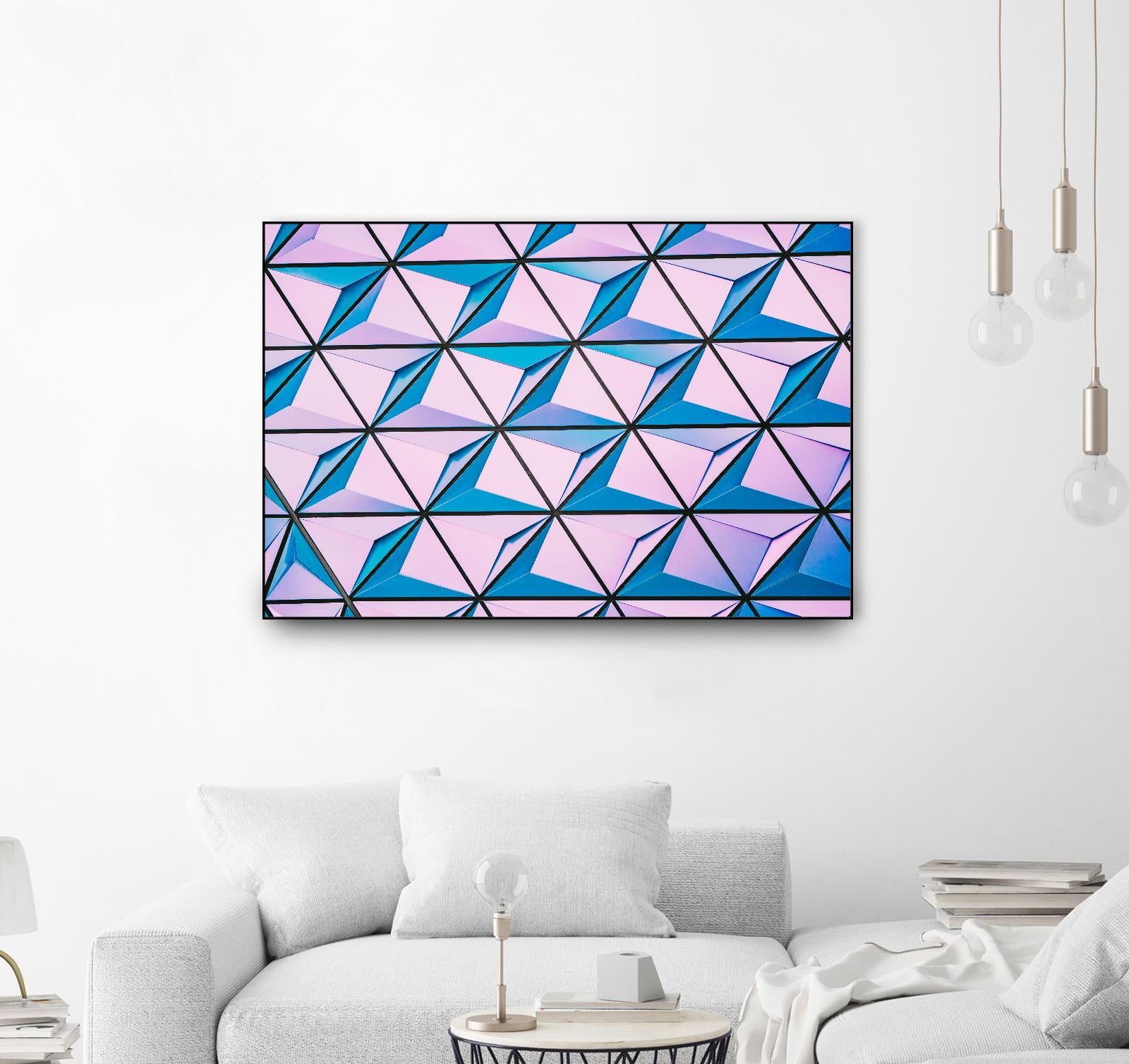 Geometrical Design by Pexels on GIANT ART - blue photo art