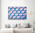 Geometrical Design by Pexels on GIANT ART - blue photo art