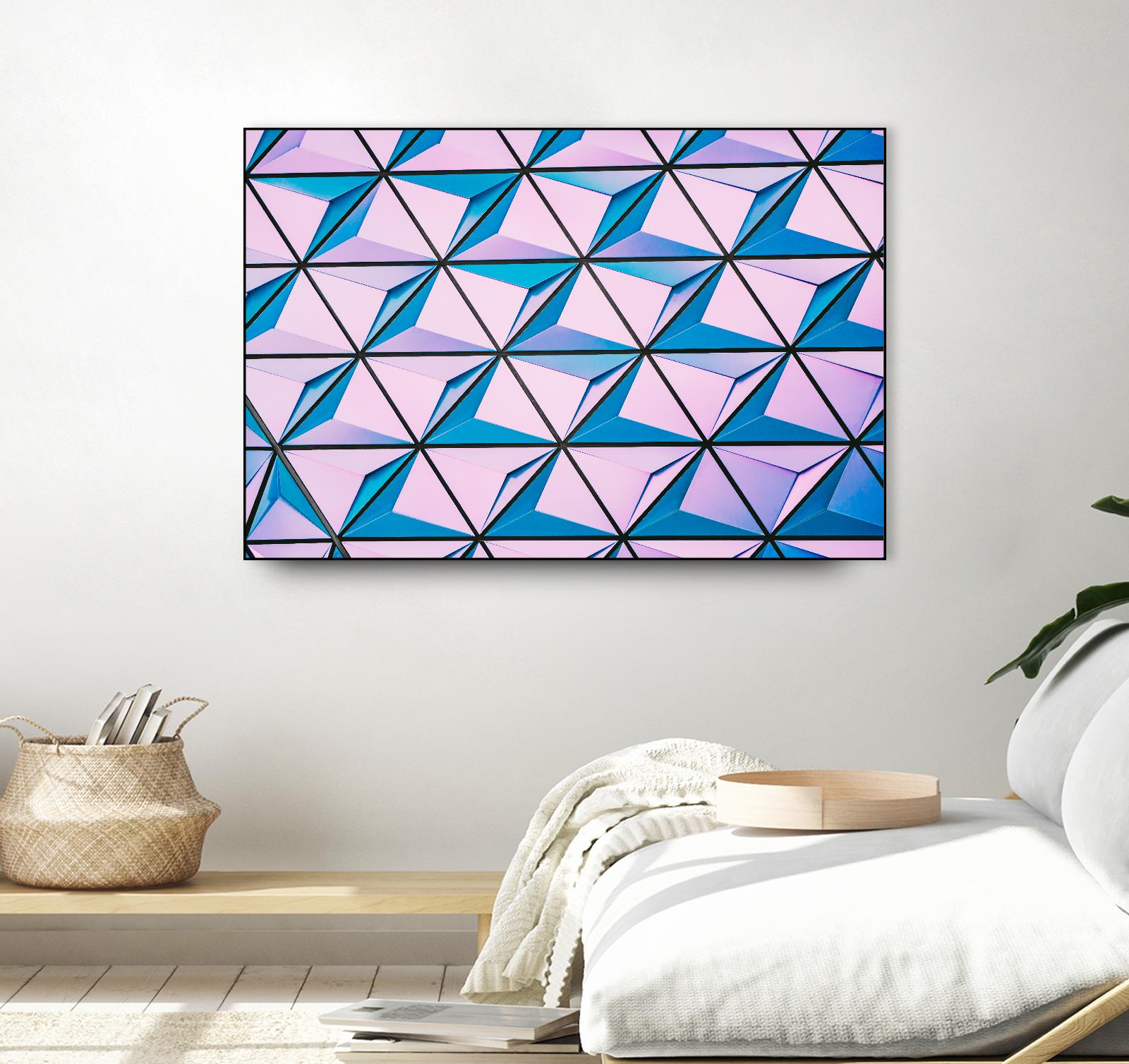 Geometrical Design by Pexels on GIANT ART - blue photo art