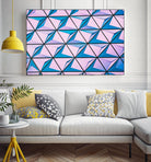 Geometrical Design by Pexels on GIANT ART - blue photo art