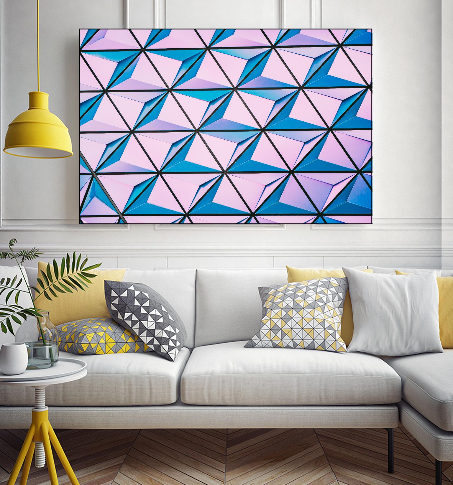 Geometrical Design by Pexels on GIANT ART - blue photo art