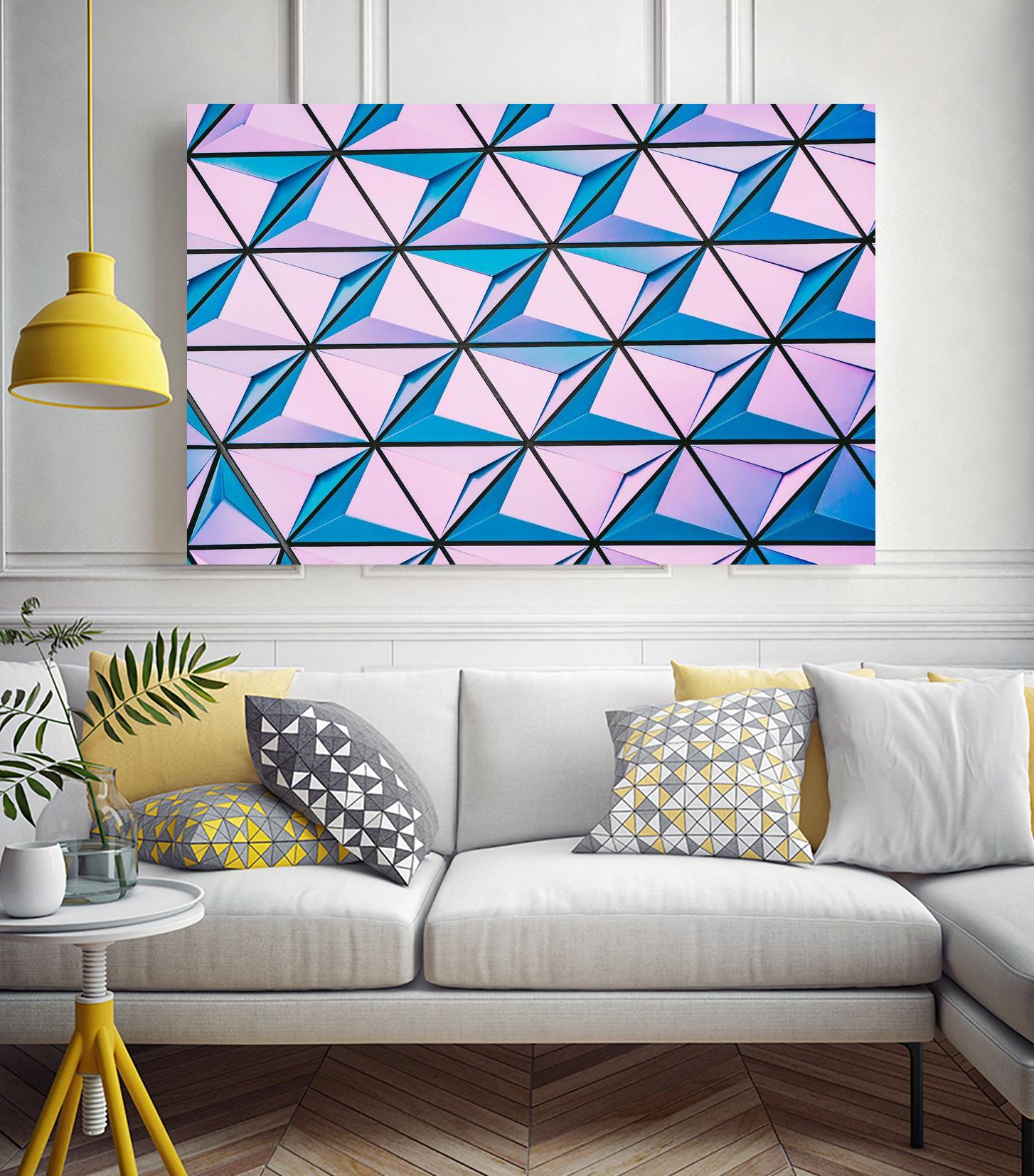 Geometrical Design by Pexels on GIANT ART - blue photo art