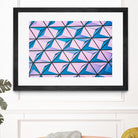 Geometrical Design by Pexels on GIANT ART - blue photo art