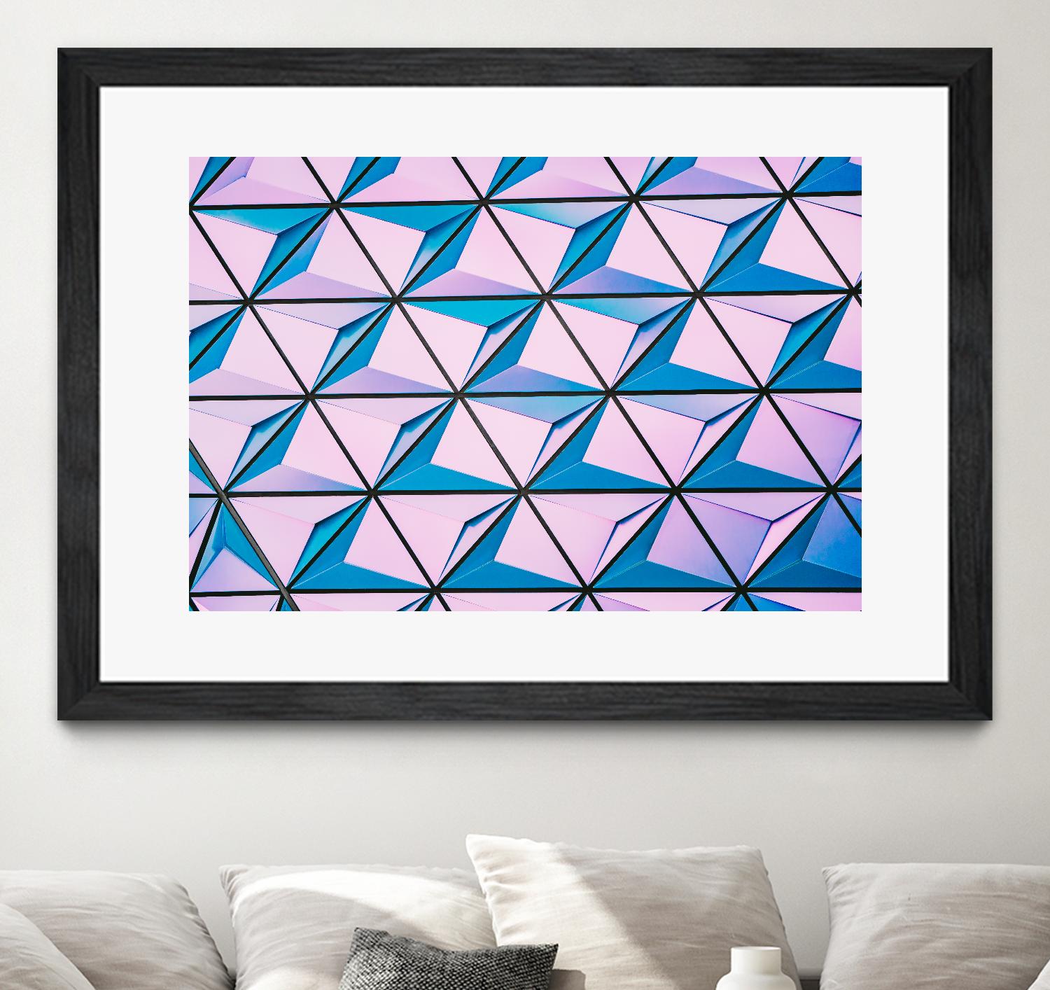 Geometrical Design by Pexels on GIANT ART - blue photo art
