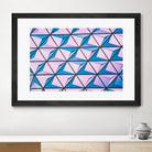 Geometrical Design by Pexels on GIANT ART - blue photo art