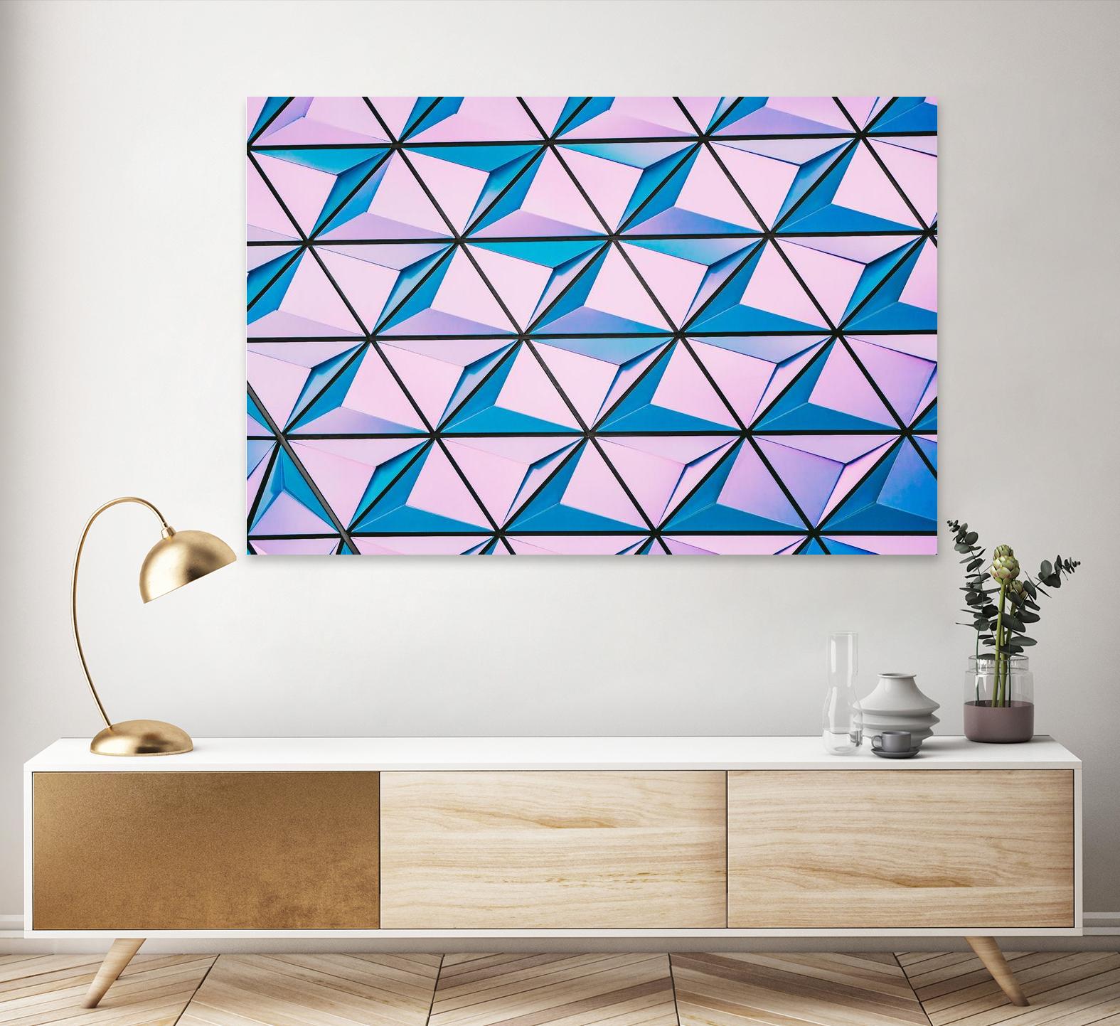 Geometrical Design by Pexels on GIANT ART - blue photo art