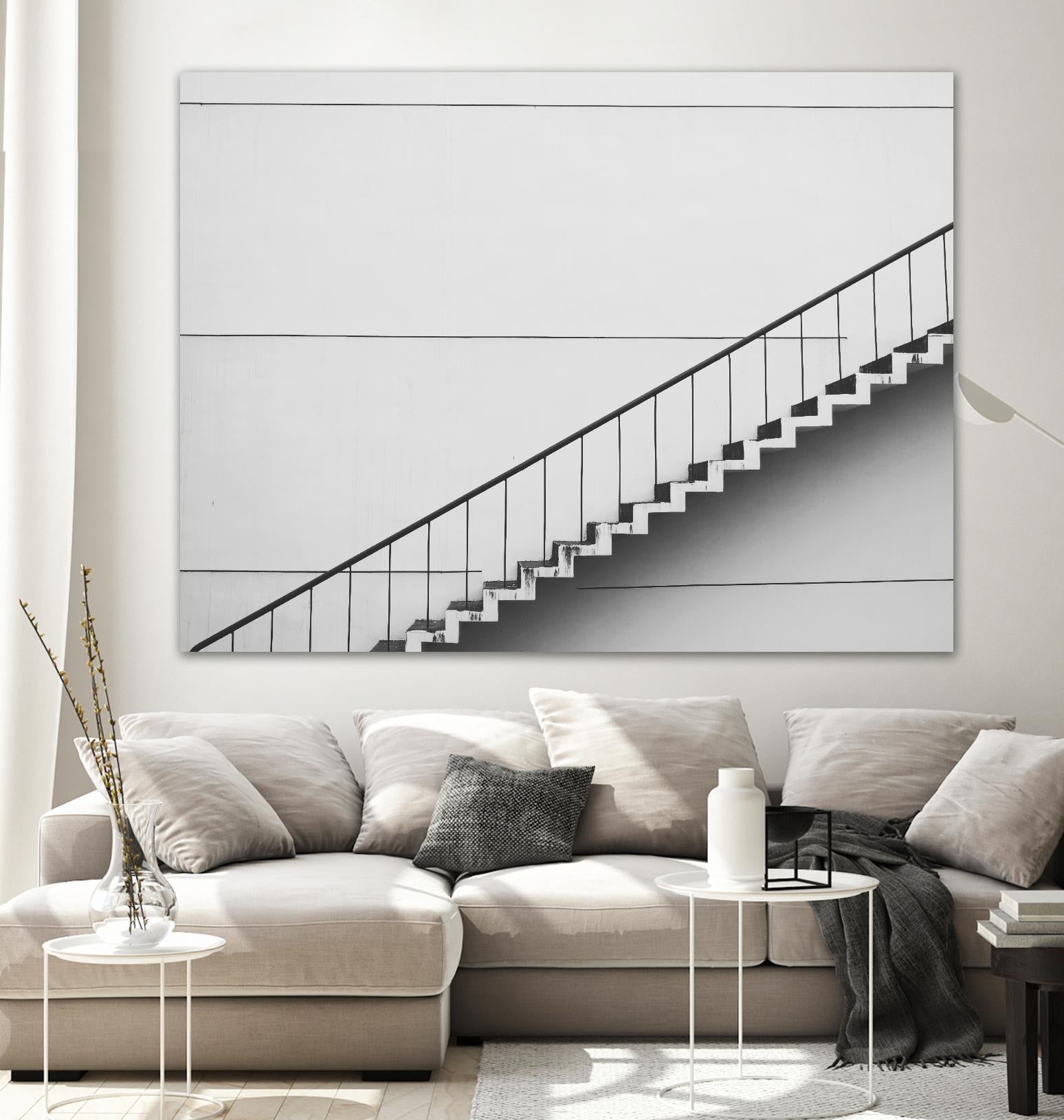 Diagonal Staircase by Pexels on GIANT ART - white photo art