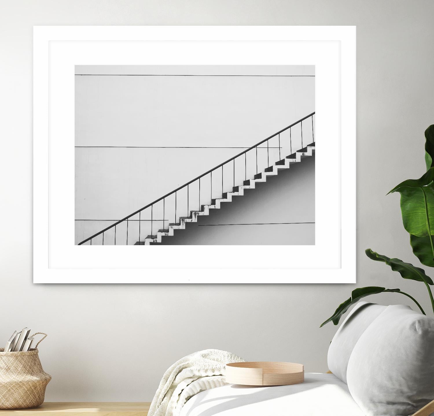 Diagonal Staircase by Pexels on GIANT ART - white photo art