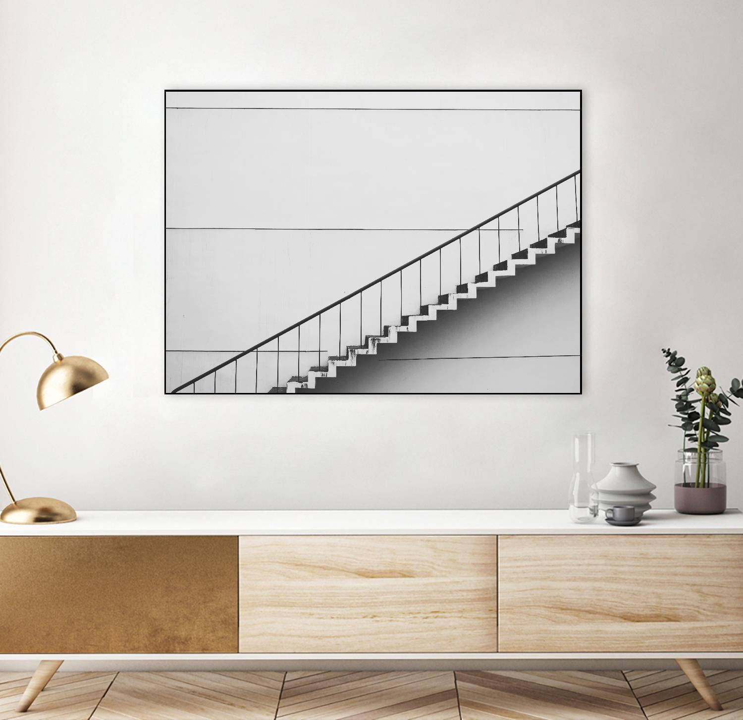 Diagonal Staircase by Pexels on GIANT ART - white photo art
