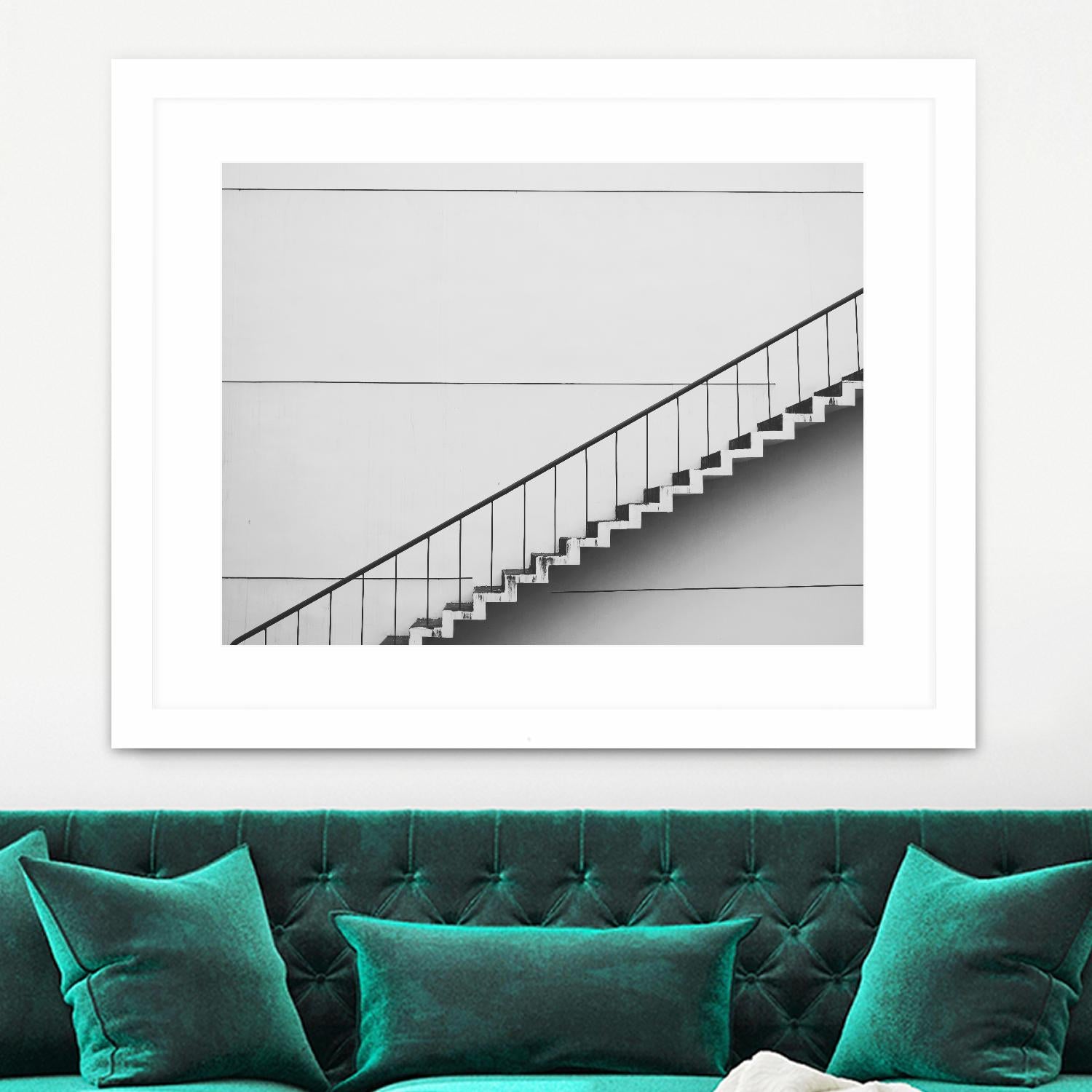 Diagonal Staircase by Pexels on GIANT ART - white photo art