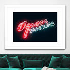 Open 24 hours by Pexels on GIANT ART - black photo art