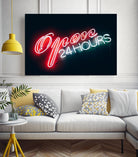 Open 24 hours by Pexels on GIANT ART - black photo art