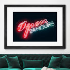 Open 24 hours by Pexels on GIANT ART - black photo art