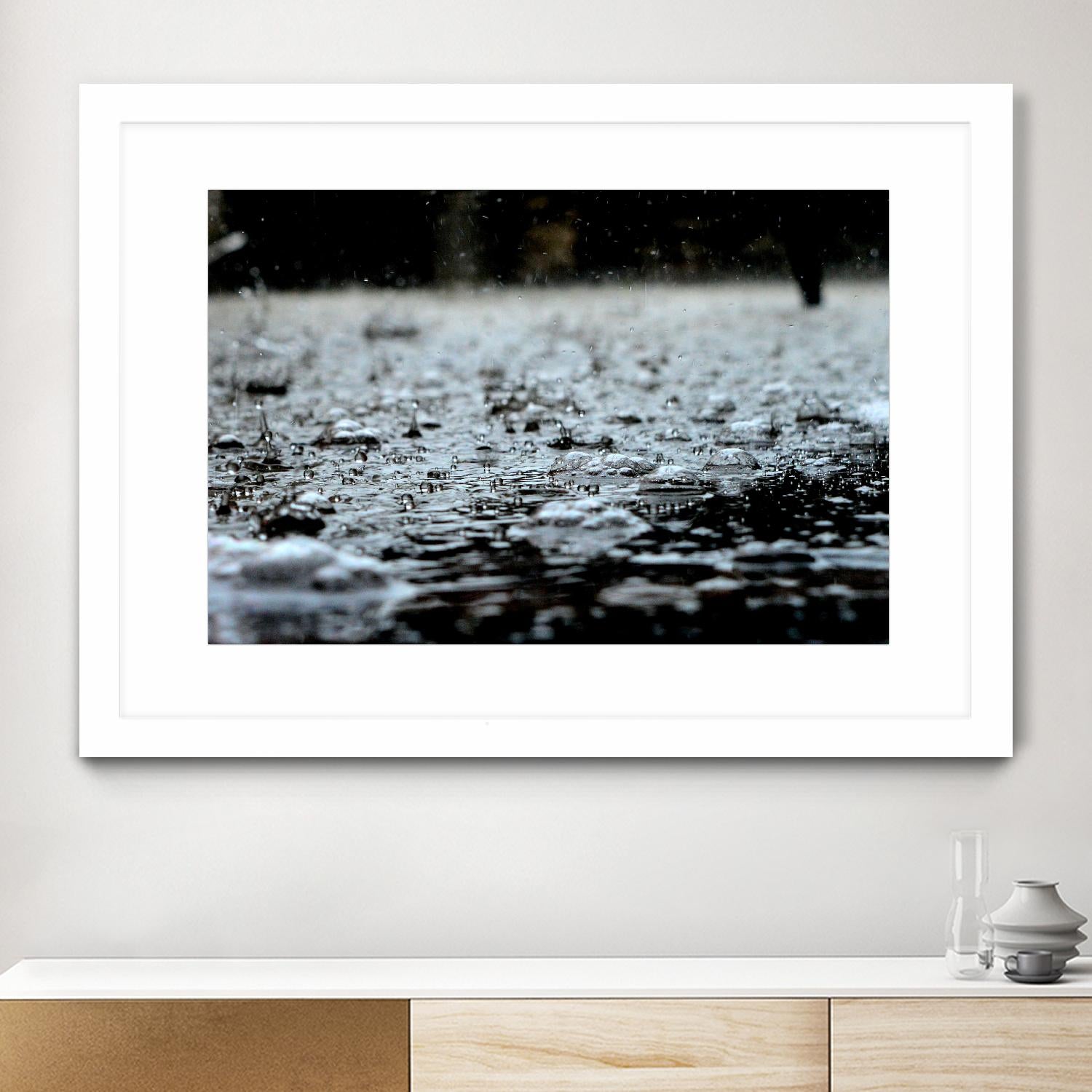 It's raining outside by Pexels on GIANT ART - grey photo art
