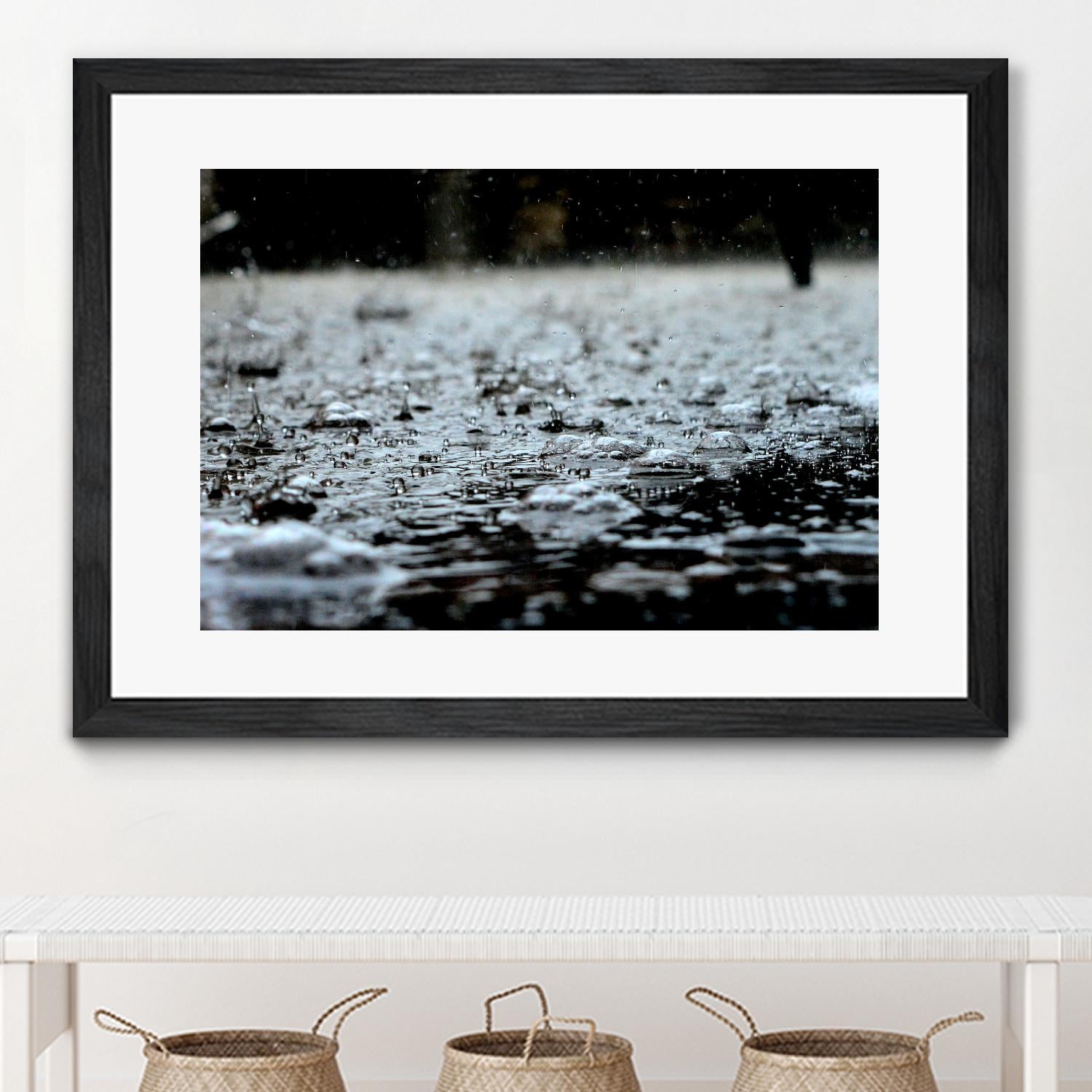 It's raining outside by Pexels on GIANT ART - grey photo art