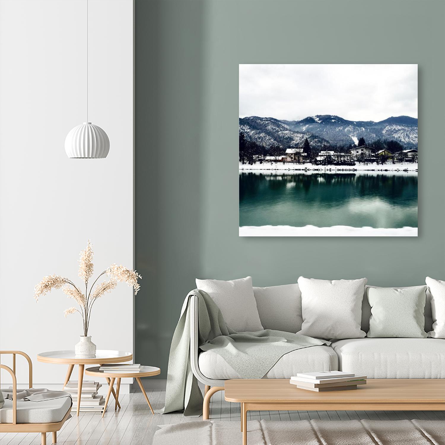 Winter paradise by Pexels on GIANT ART - green landscape