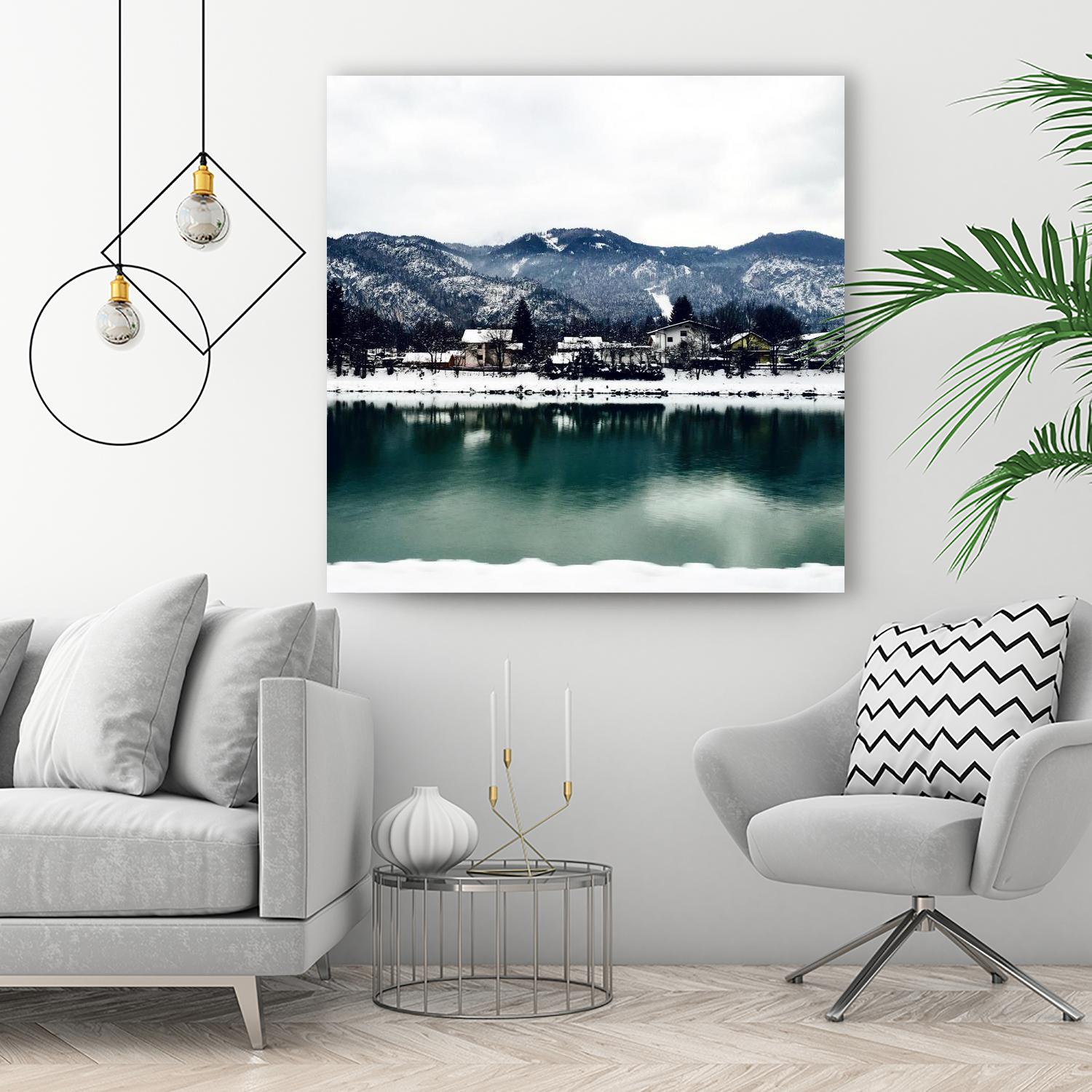 Winter paradise by Pexels on GIANT ART - green landscape