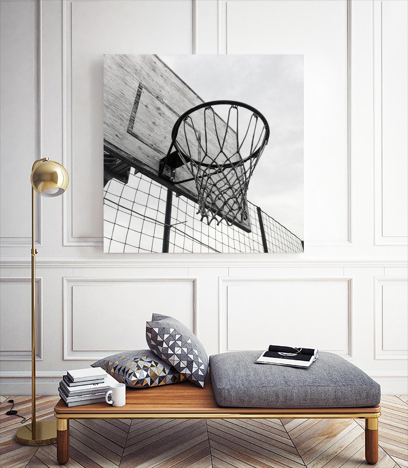 Basket Hoop by Pexels on GIANT ART - black sport