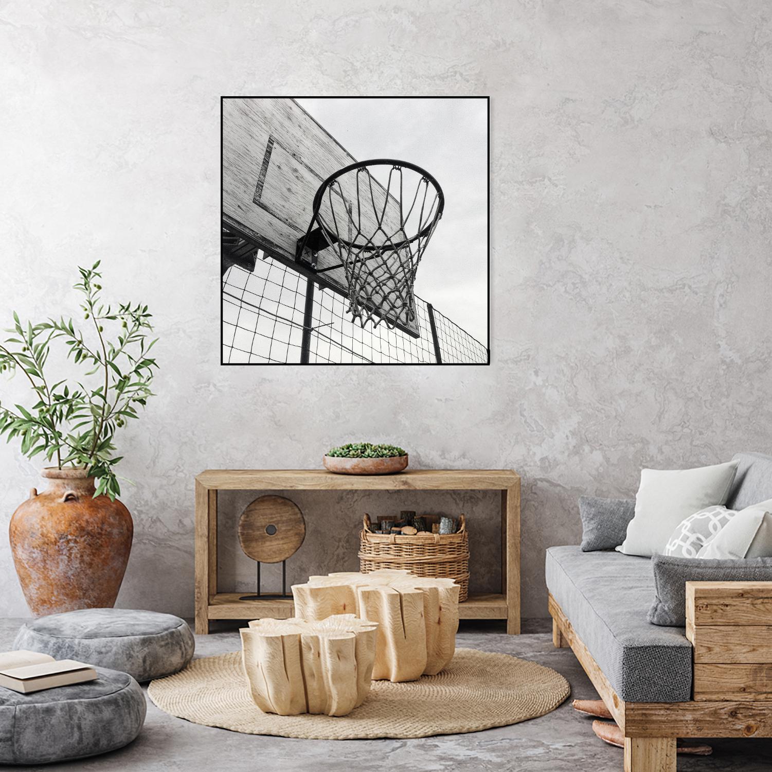 Basket Hoop by Pexels on GIANT ART - black sport