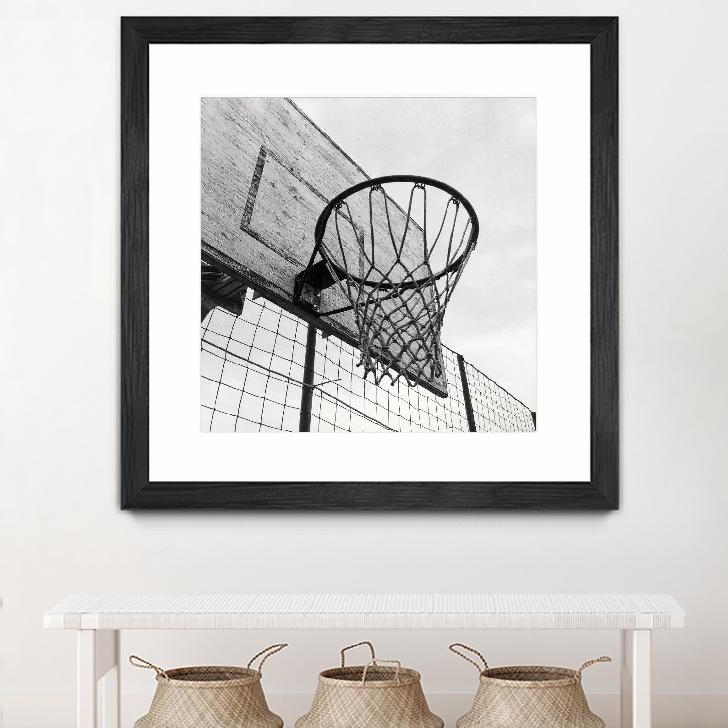 Basket Hoop by Pexels on GIANT ART - black sport
