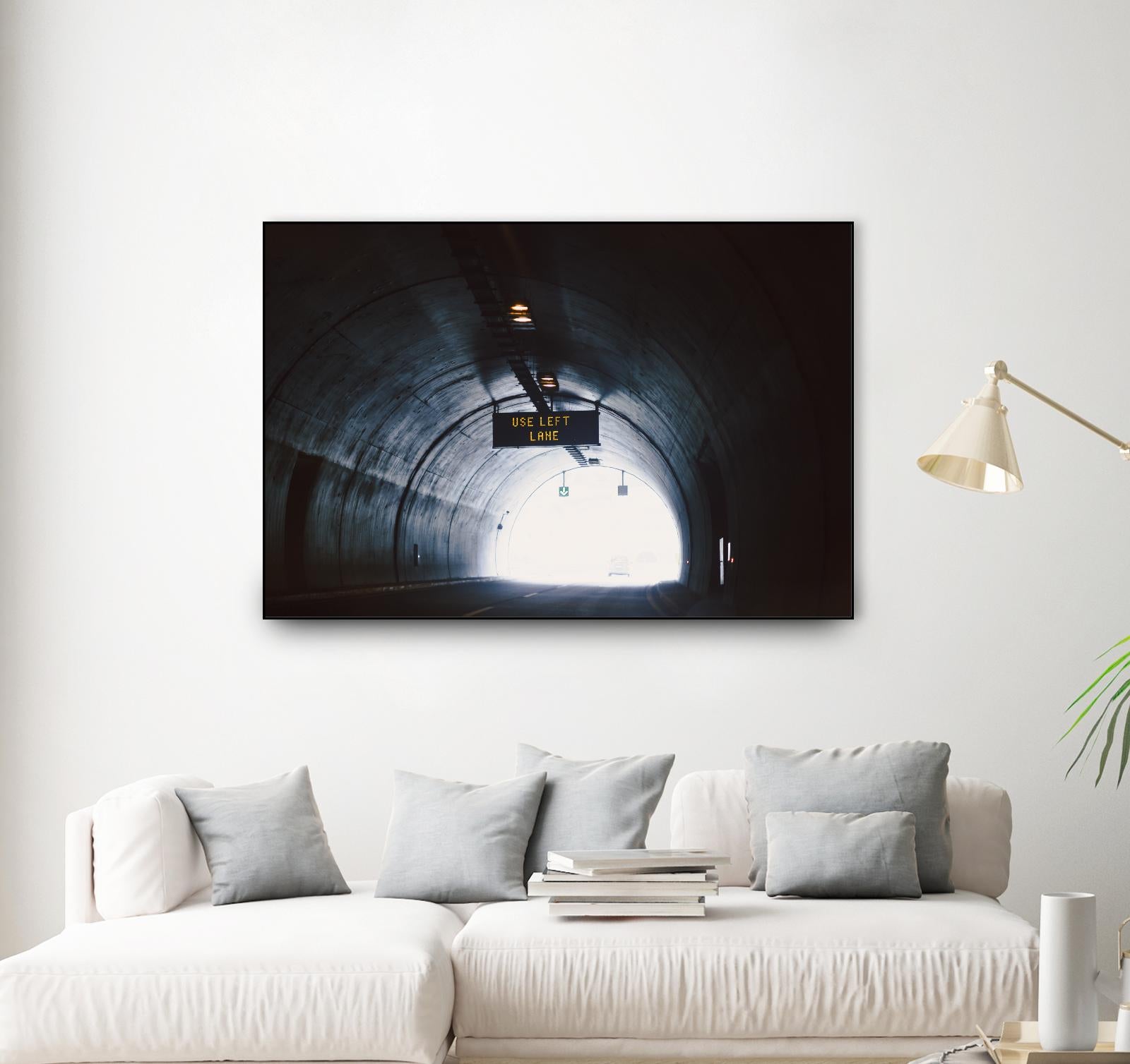 Use left lane by Pexels on GIANT ART - white photo art