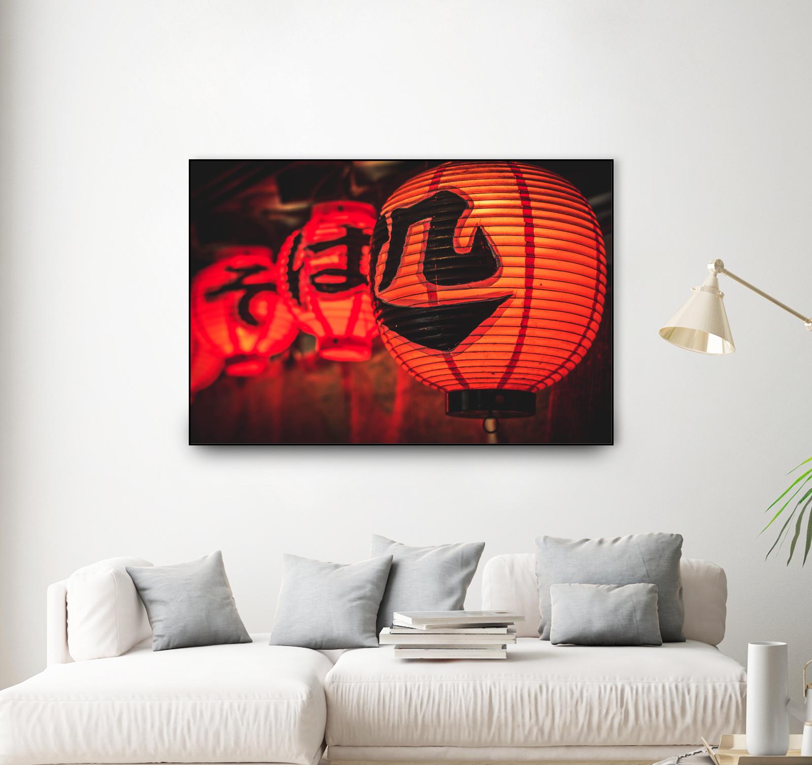 Chinese lanterns by Pexels on GIANT ART - black photo art