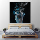 Blue smoke by Pexels on GIANT ART - blue photo art