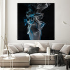 Blue smoke by Pexels on GIANT ART - blue photo art