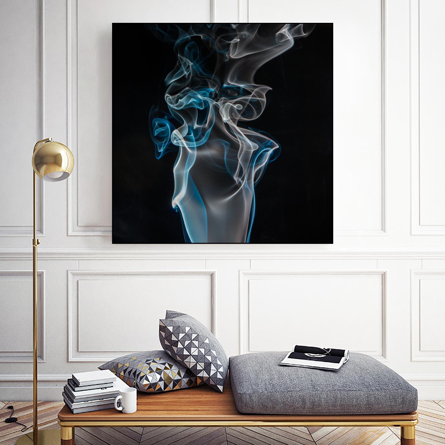 Blue smoke by Pexels on GIANT ART - blue photo art