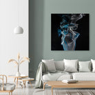 Blue smoke by Pexels on GIANT ART - blue photo art