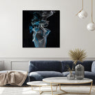 Blue smoke by Pexels on GIANT ART - blue photo art