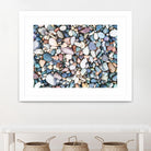 Pebbles by Pexels on GIANT ART - blue photo art