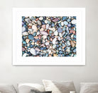 Pebbles by Pexels on GIANT ART - blue photo art
