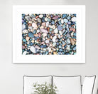 Pebbles by Pexels on GIANT ART - blue photo art