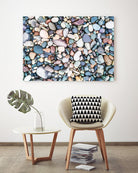 Pebbles by Pexels on GIANT ART - blue photo art