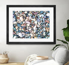 Pebbles by Pexels on GIANT ART - blue photo art