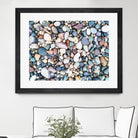 Pebbles by Pexels on GIANT ART - blue photo art