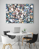 Pebbles by Pexels on GIANT ART - blue photo art