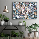 Pebbles by Pexels on GIANT ART - blue photo art