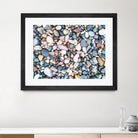 Pebbles by Pexels on GIANT ART - blue photo art