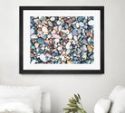 Pebbles by Pexels on GIANT ART - blue photo art