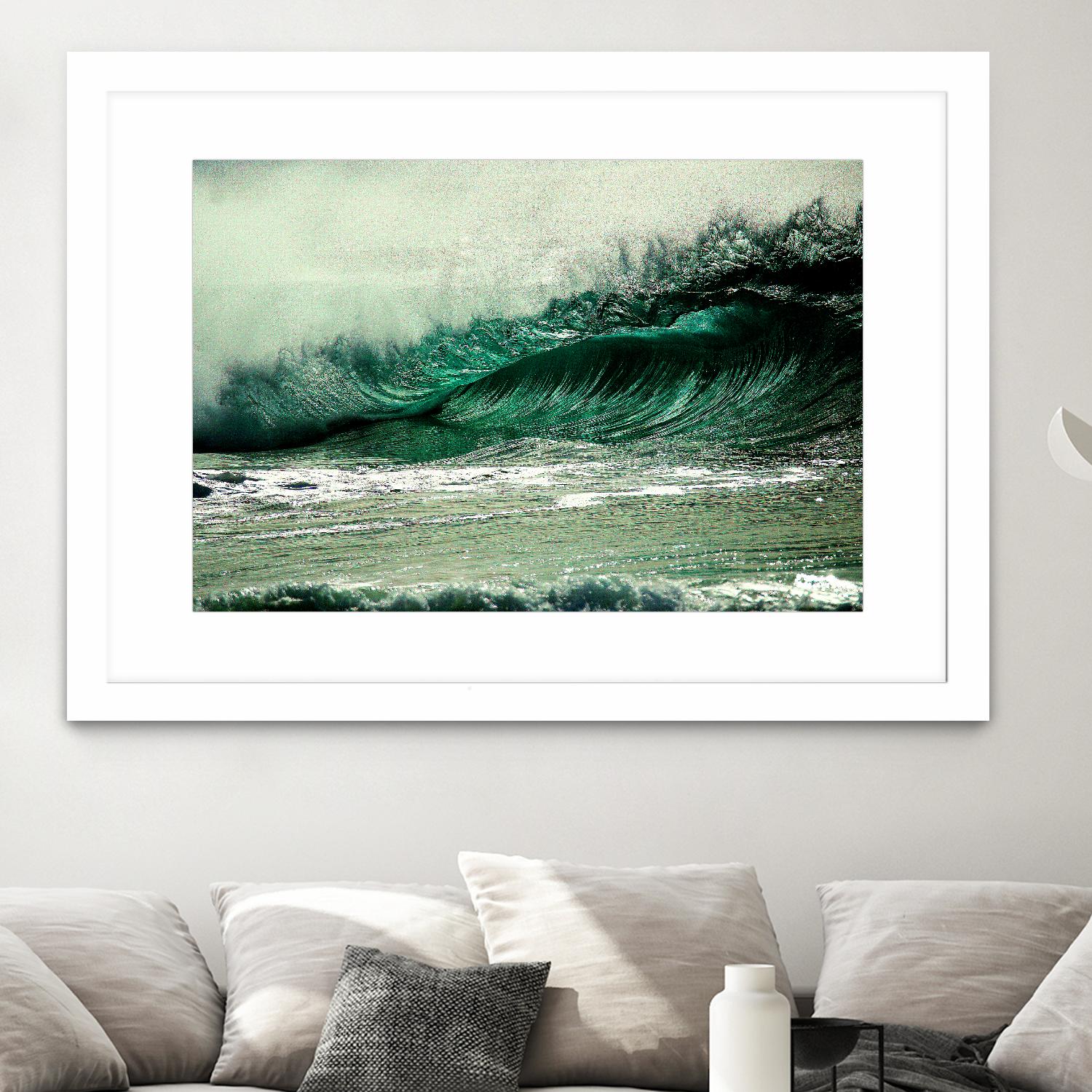 Broken waves by Pexels on GIANT ART - white sea scene